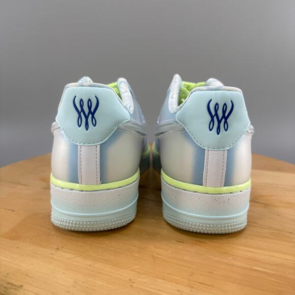 Womens 11.5 / Mens 10 - Nike Serena Williams x Air Force 1 '07 Psychic Blue SWDC - Picture 4 of 10